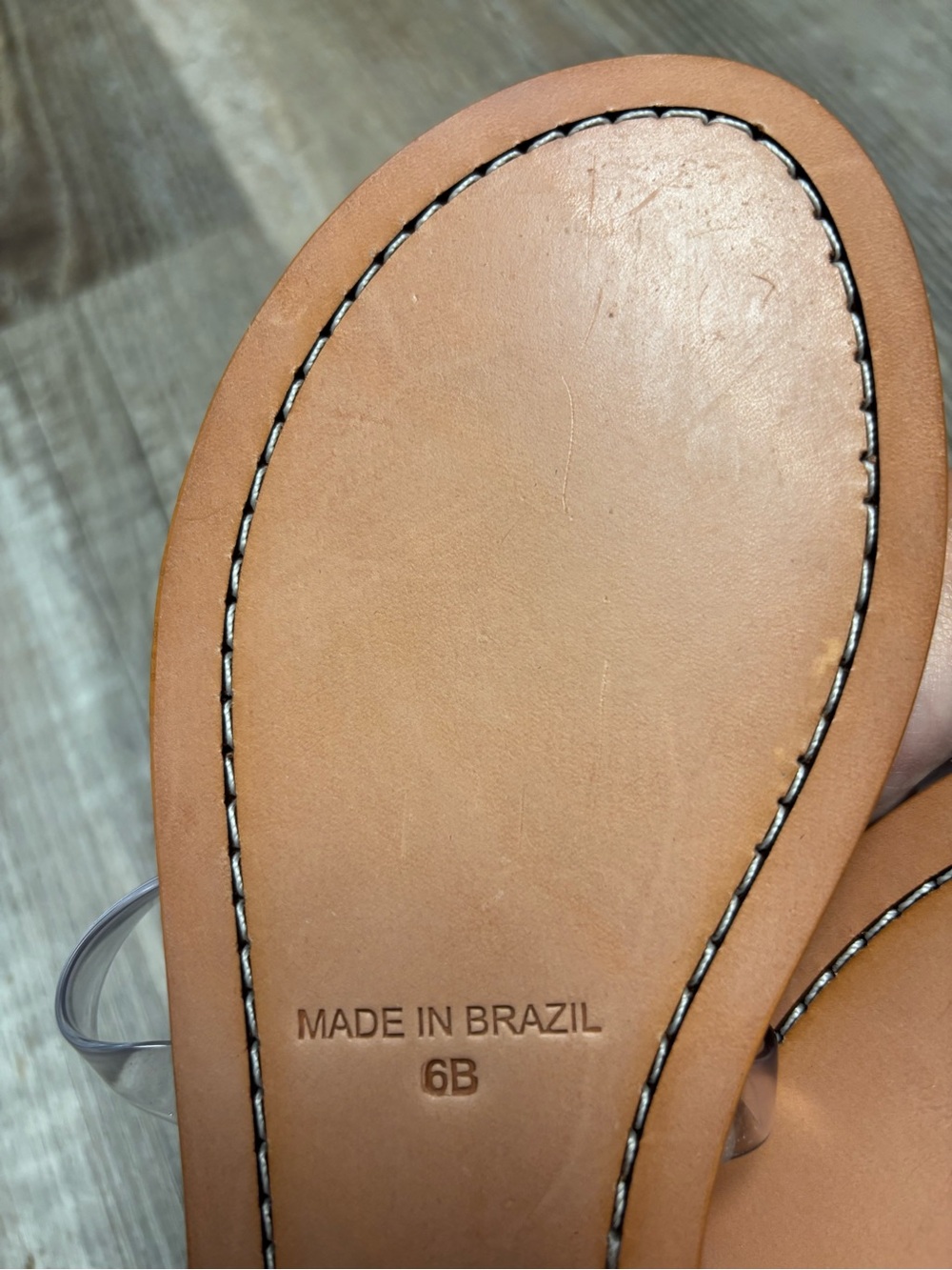 TKEES Transparent Double-Strap Slide Sandals in Clear - Picture 4 of 8